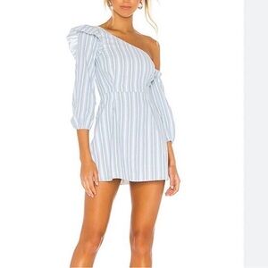 Majorelle Jennie Mini Dress in‎ Blue Chambray